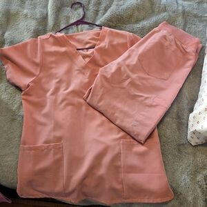 Pink Women's Scrub Set